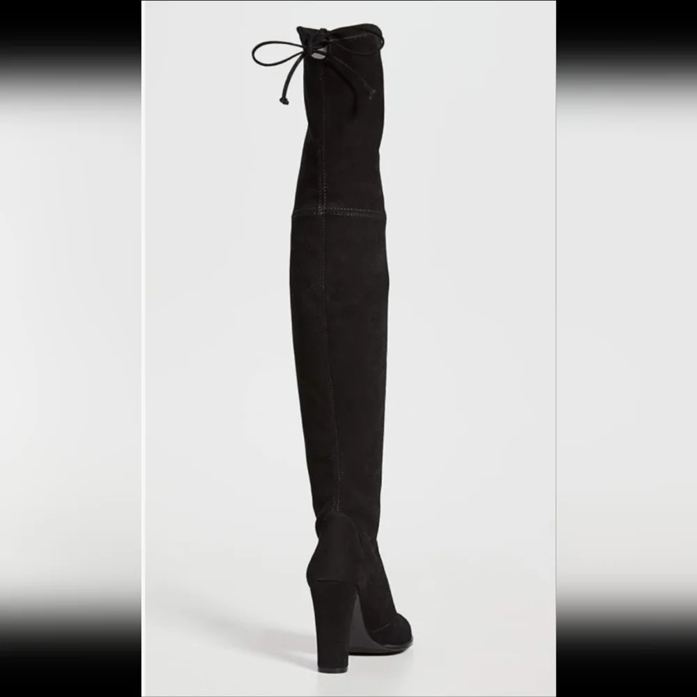 Stuart Weitzman Highland Black Boots Size 5.5 M Brand New - Picture 4 of 6